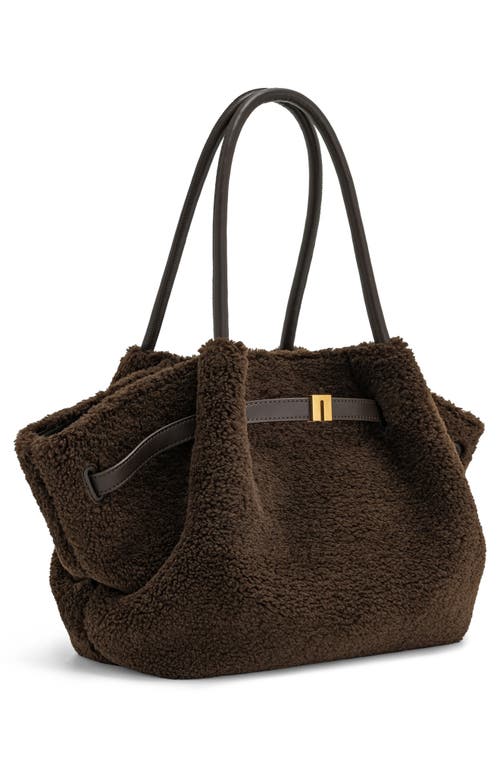 Jw Pei Medium Hana Faux Fur Tote In Brown