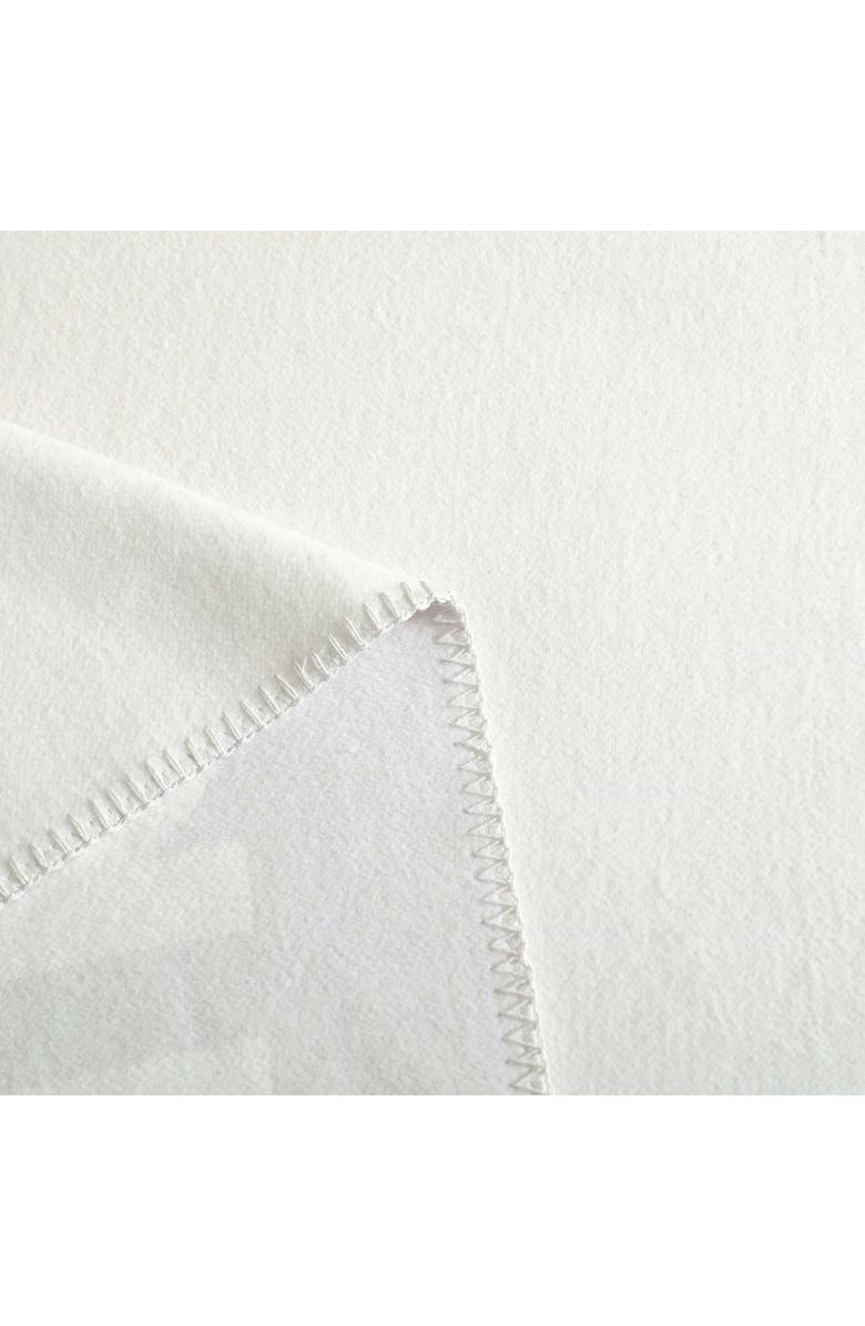 Calvin Klein Logo Double Face Throw Blanket, Alternate, color, Light Grey