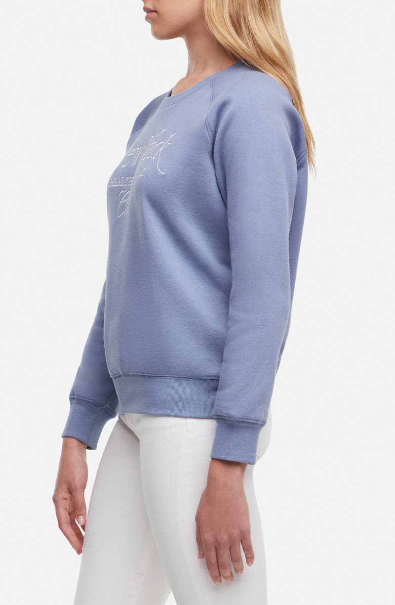 Wildfox Keely NYC Health Embroidered Graphic Sweatshirt, Alternate, color, Blue