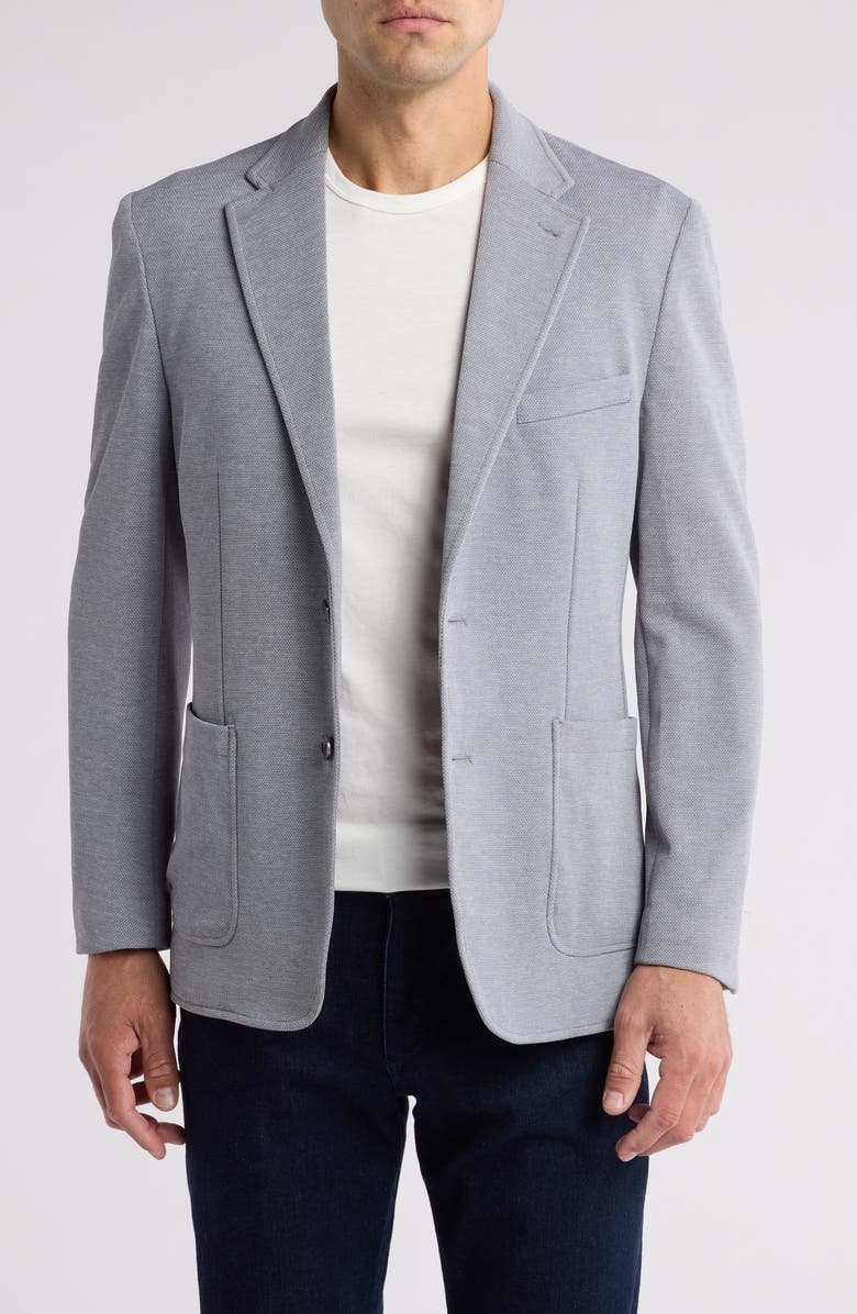Lucky Brand Mélange Knit Sport Coat, Main, color, Grey