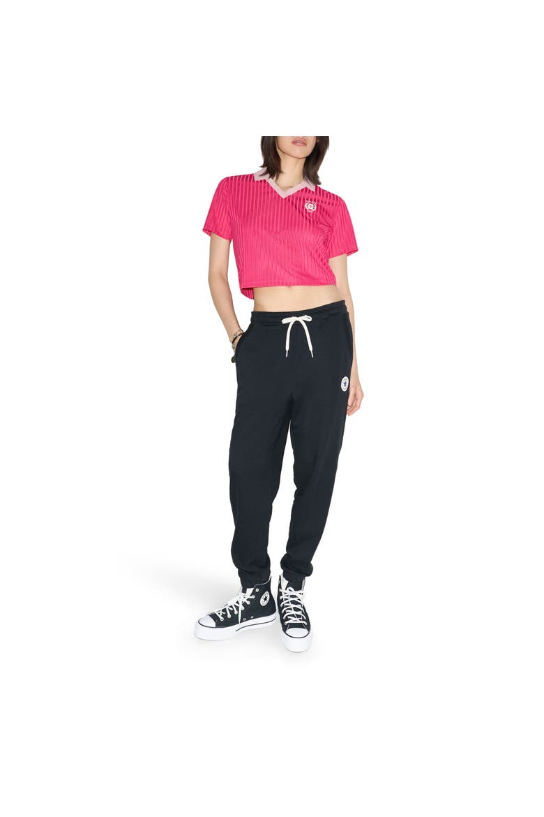 Crest Polo, Alternate, color, Rough Raspberry