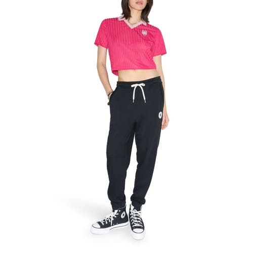 Converse Crest Polo In Rough Raspberry