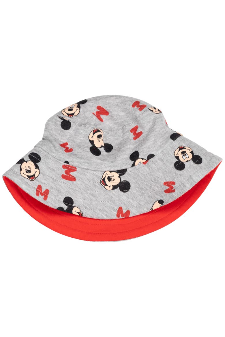 Mickey Mouse 2-Piece Romper and Bucket Hat Set, Alternate, color, Mickey Crimson Red
