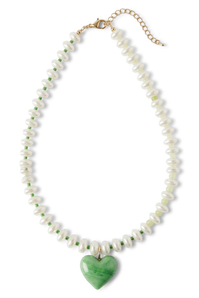 Green Goddess Necklace, Main, color, GREEN