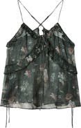 AllSaints Nyx Tiered Silk Top