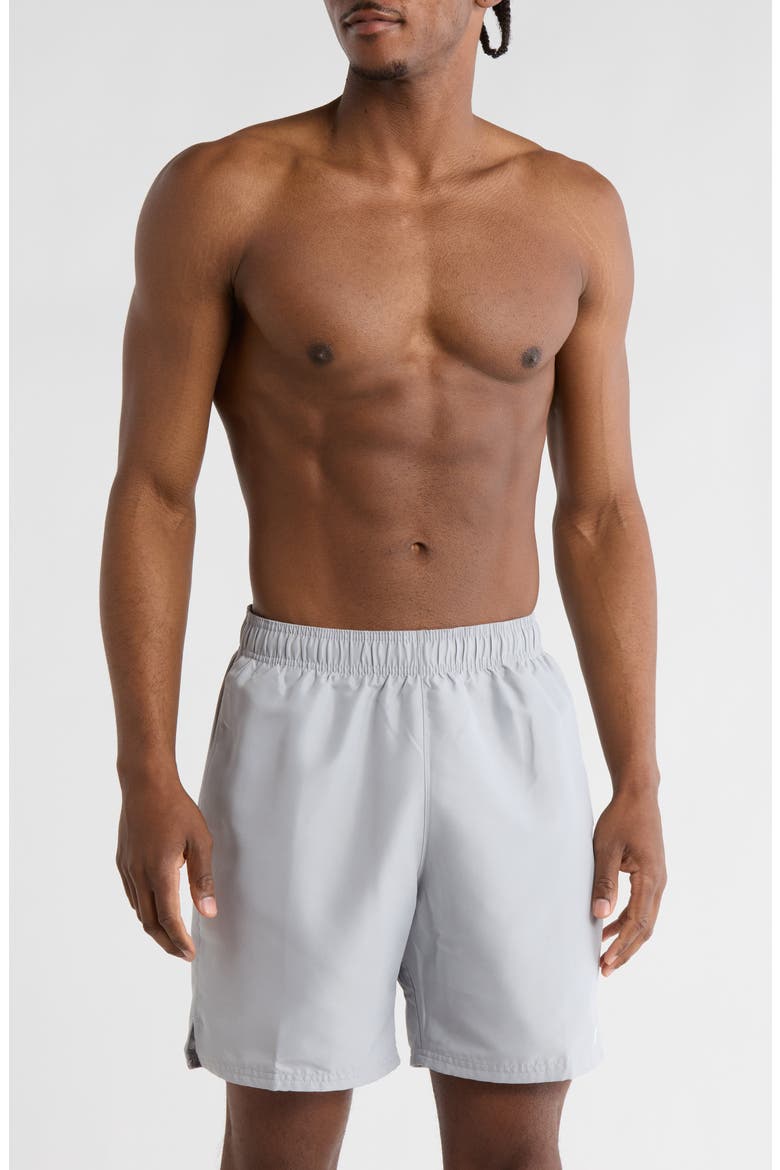 7-Inch Volley Swim Shorts, Main, color, LIGHT SMOKE GREY