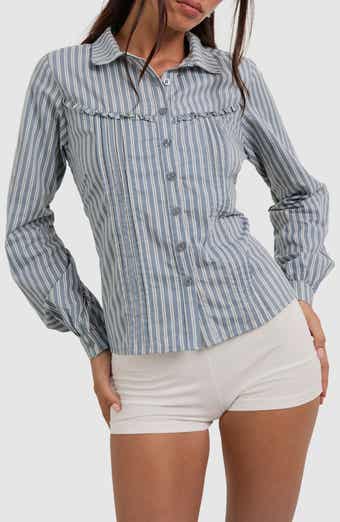 Motel Wells Frill Poplin Shirt