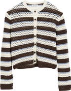 Madewell Stripe Pointelle Cardigan