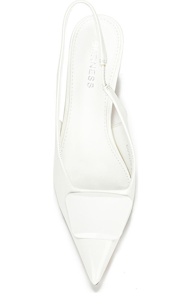 BERNESS Capri Slingback Pump, Alternate, color, White