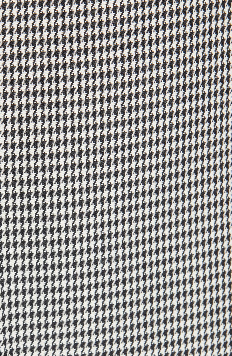 Alexander Wang Houndstooth Pleated High Waist Wool Blend Pants, Alternate, color, 