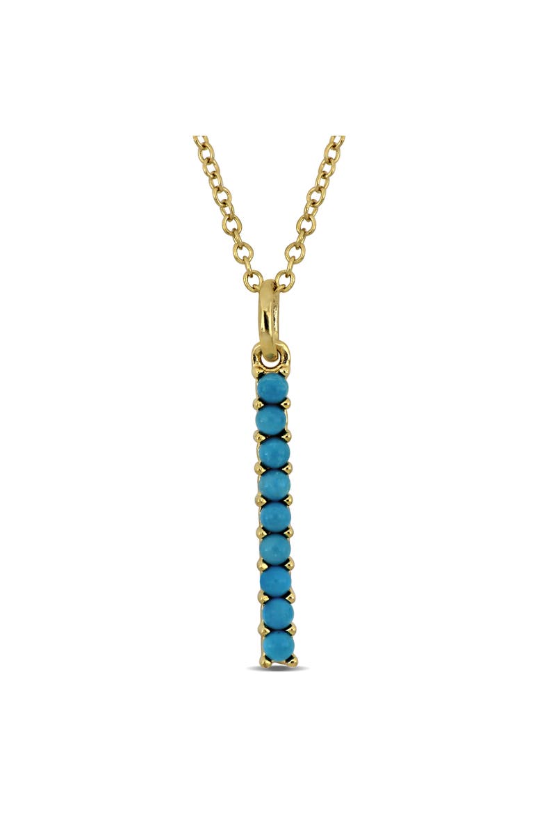 Composite Turquoise Linear Drop Necklace, Main, color, Turquoise