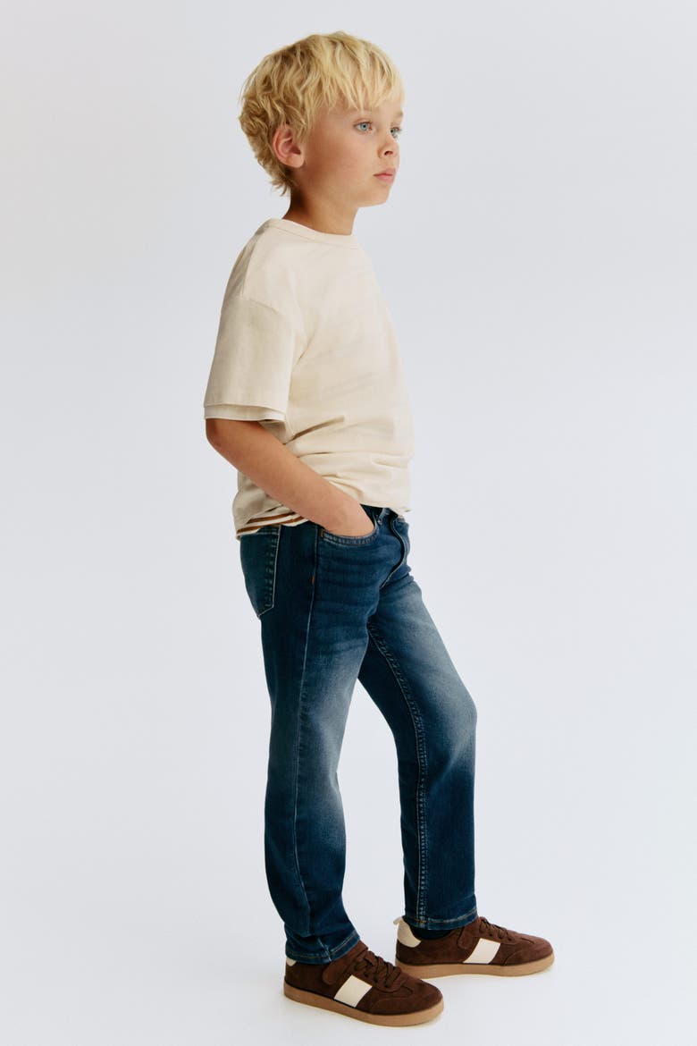 Super Soft Slim Fit Jeans, Alternate, color, Dark denim blue