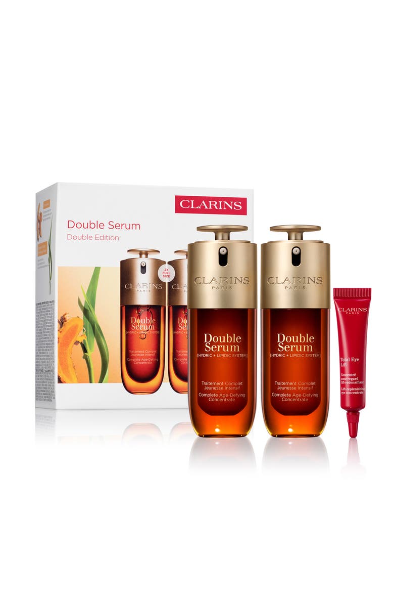 Clarins Double Serum Double Edition Anti-Aging Set $312 Value, Main, color,
