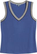 Wit & Wisdom Contrast Binding Rib Tank