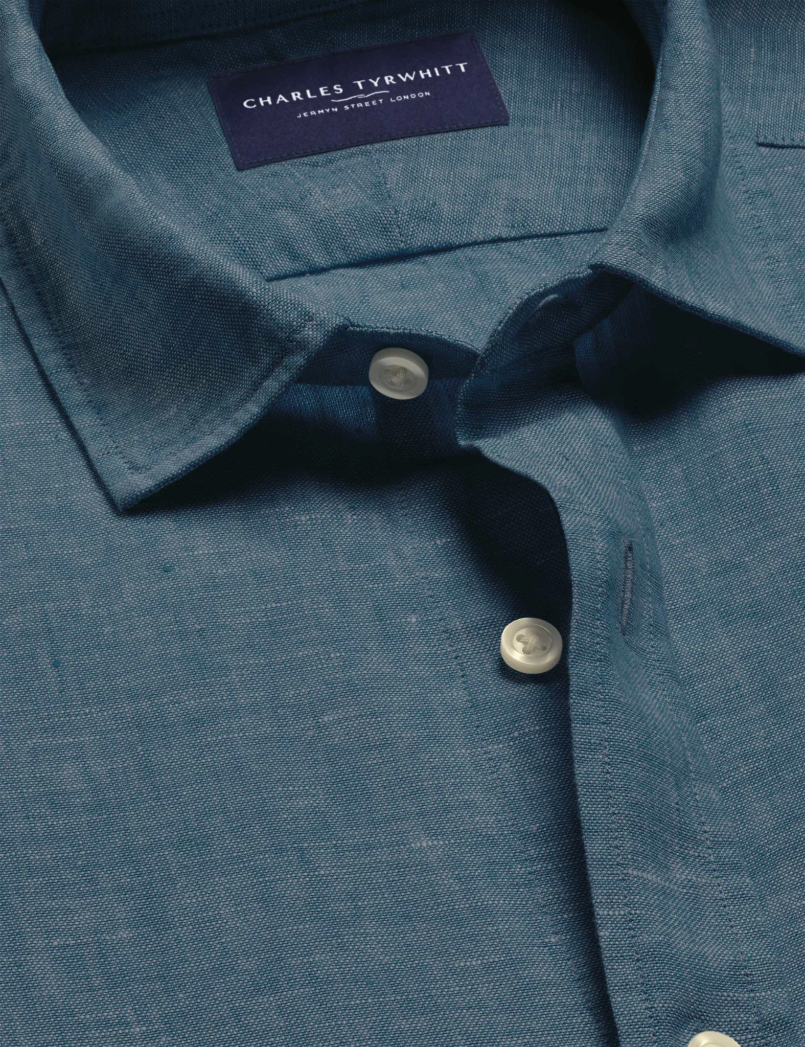 Charles Tyrwhitt Plain Pure Linen Shirt — фото 4