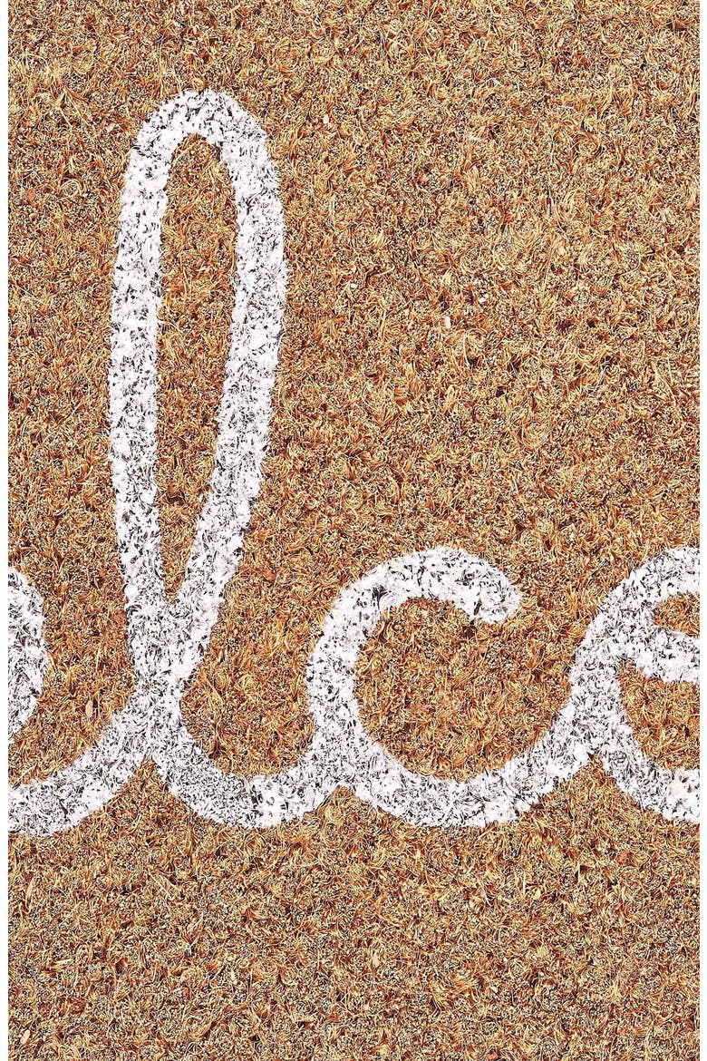 Scalloped Edge Coir Doormat, Alternate, color, BROWN MULTI