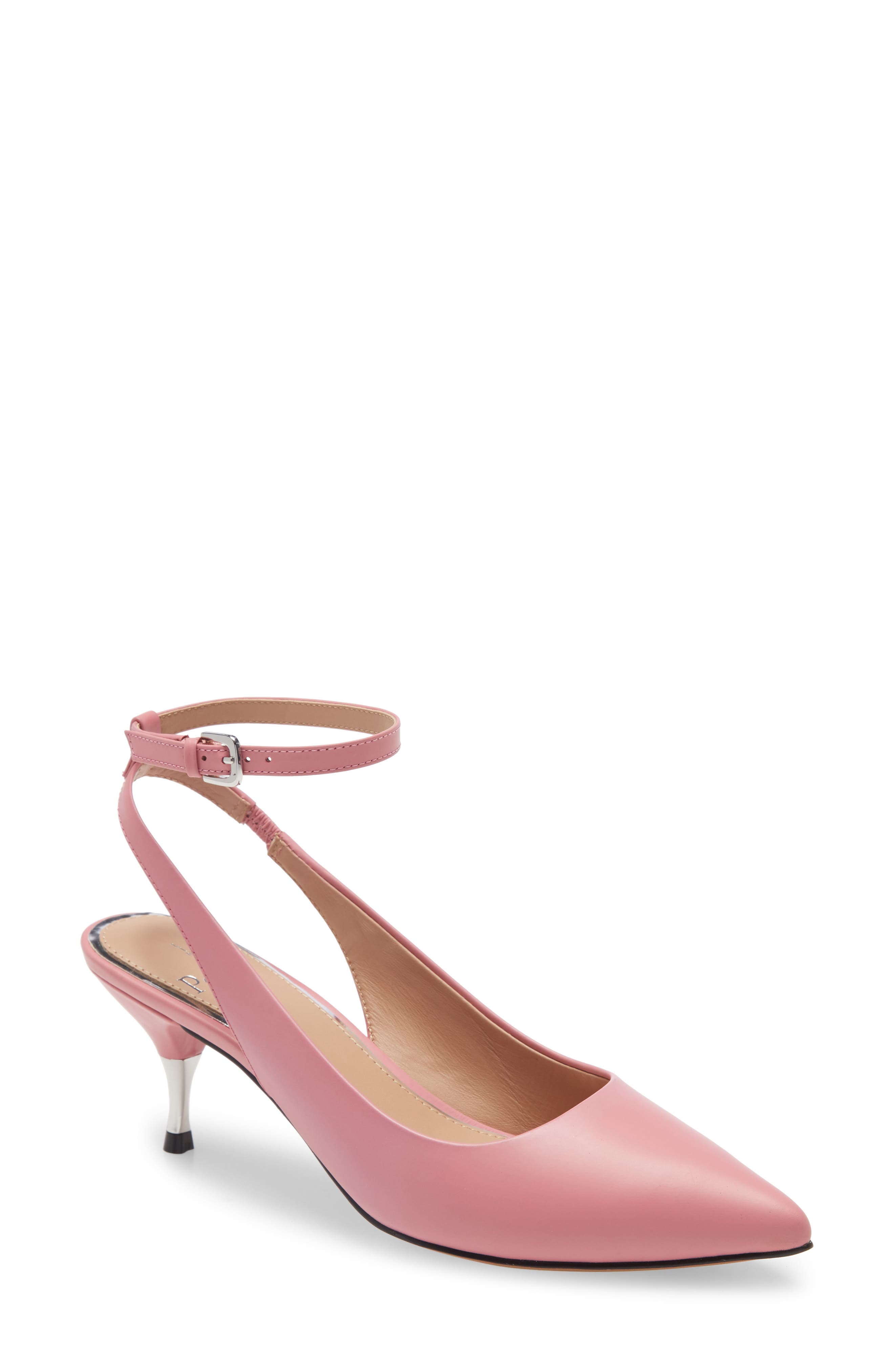 Callen Slingback Pump, Main, color, BUBBLEGUM LEATHER