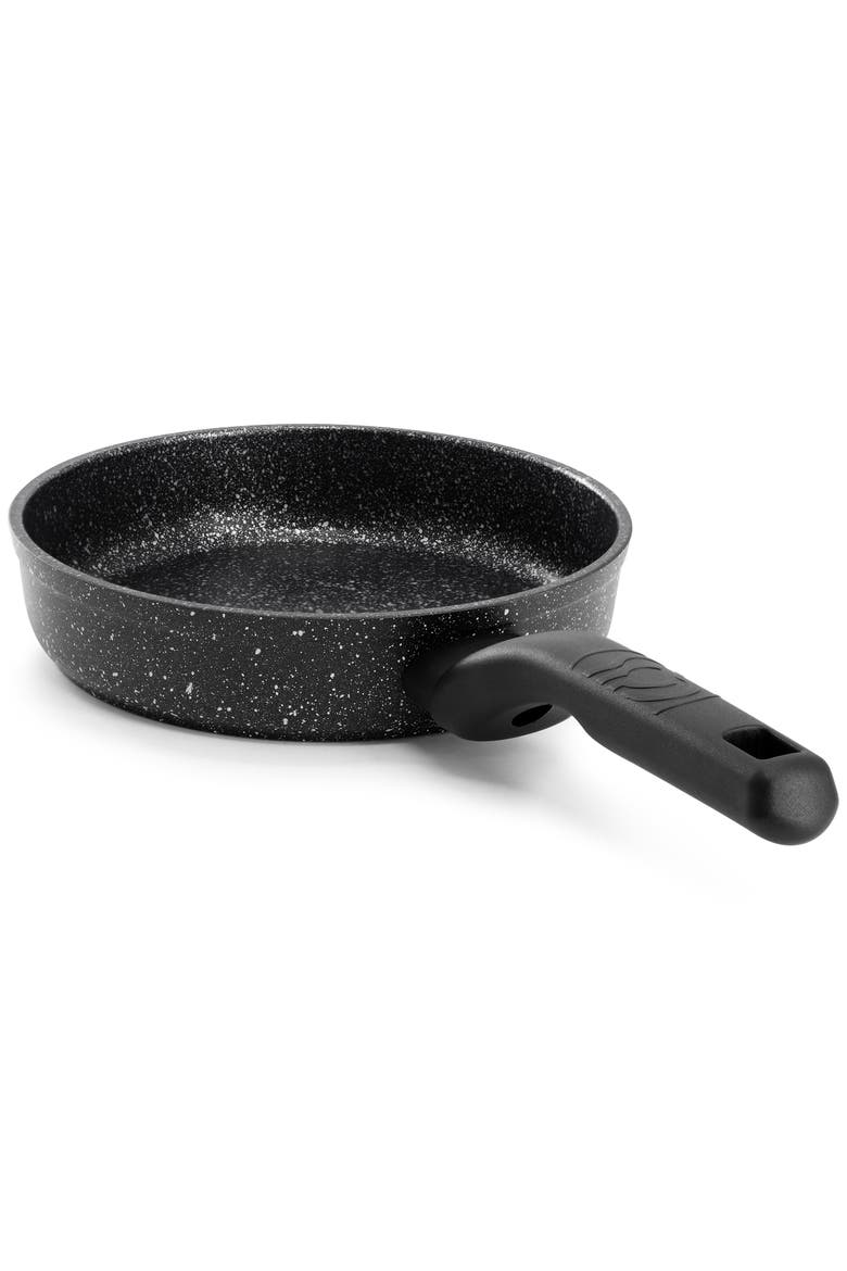Ornella Nonstick 8 Inch Aluminum Frying Pan, Alternate, color, Black