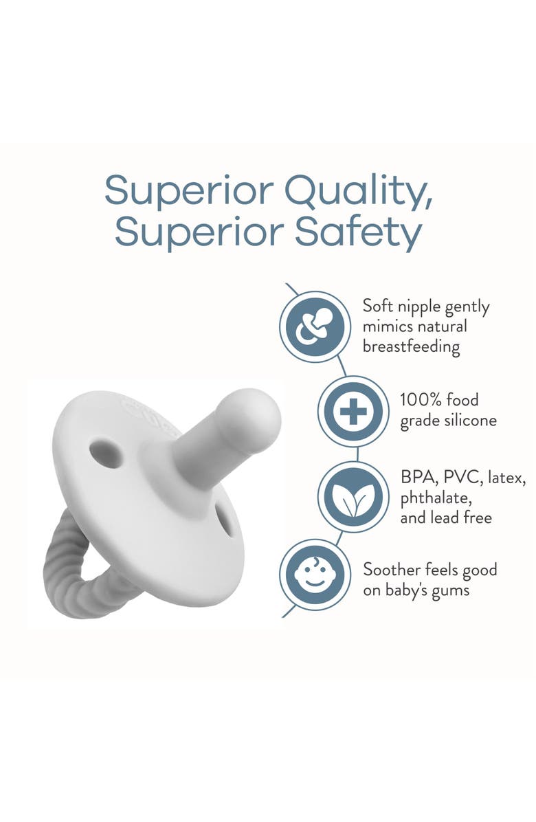 Comfy Cubs Pacifiers, 4 Pack, Stage 1, 0 to 6 Months, Alternate, color,