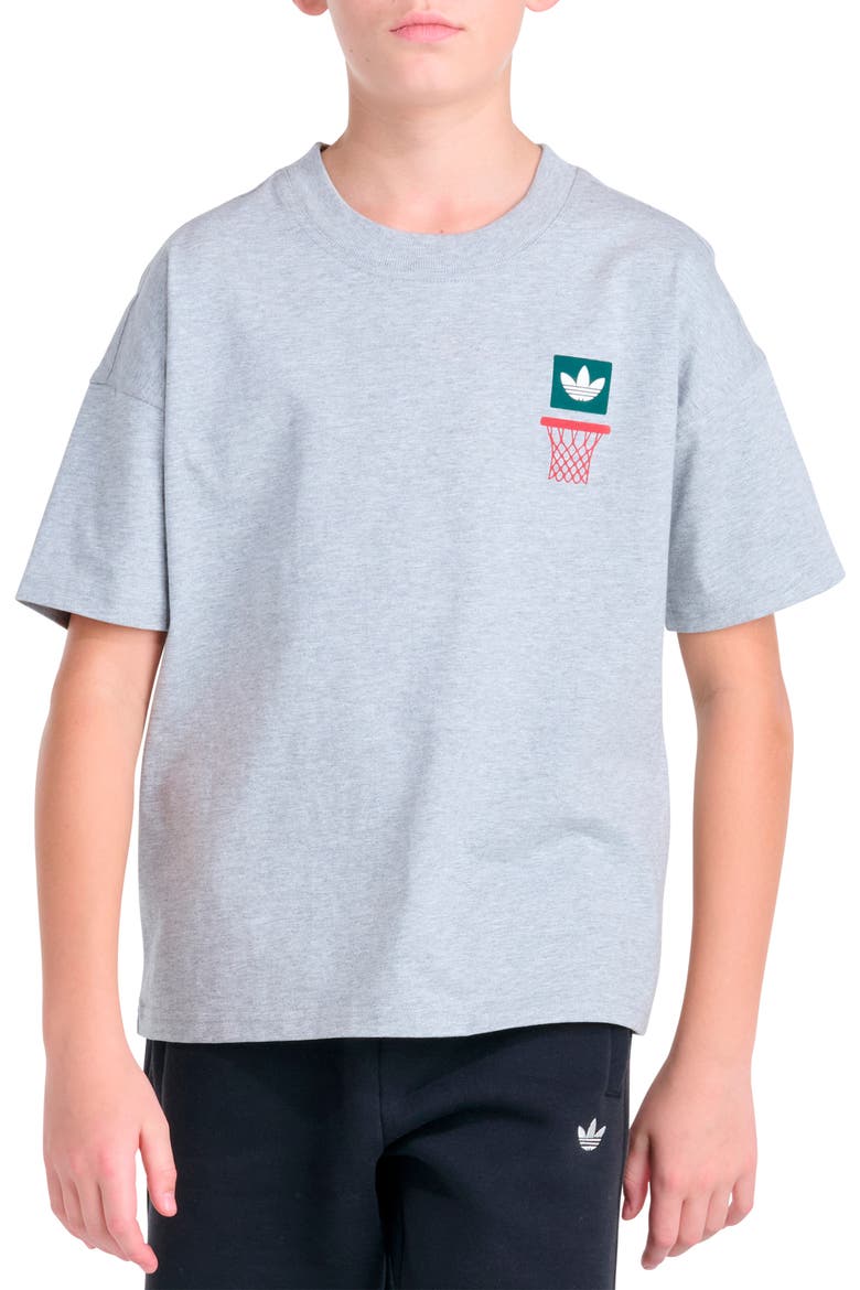 Kids' Backboard Graphic T-Shirt, Main, color, GREY HEATHER