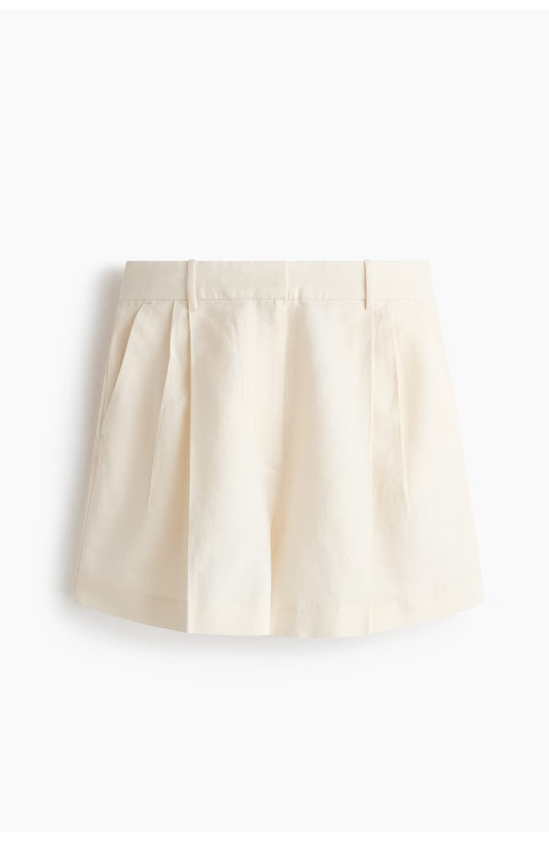 H&M Tailored Linen-blend Shorts, Main, color, 