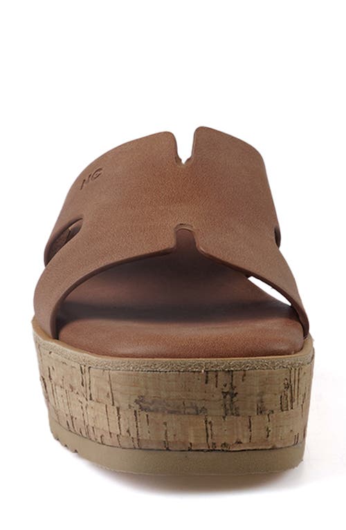 Shop National Comfort Maxinne Platform Wedge Sandal In Tan Leather