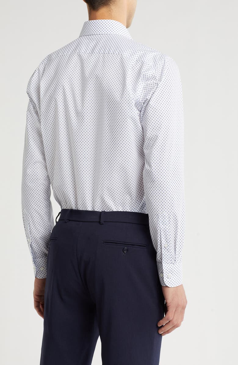 NORDSTROM RACK Trim Fit Button-Up Shirt, Alternate, color, Navy Vela Star Pat