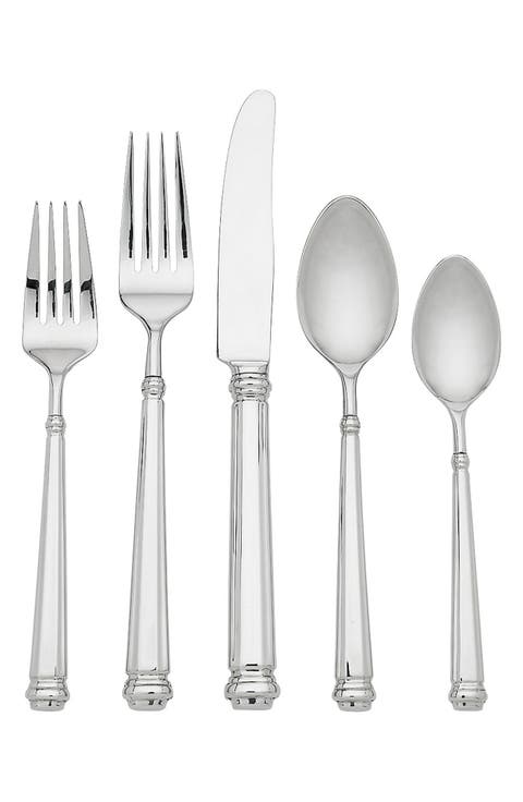 abington square 5-piece flatware place setting