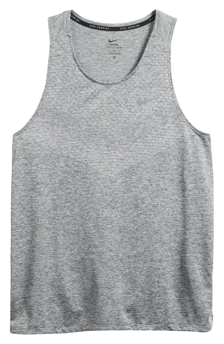 Nike Stride Dri-FIT Running Tank, Alternate, color, 084 Smoke Grey/Heather