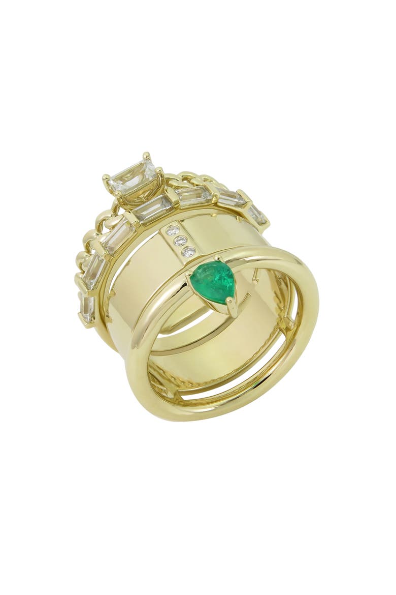Typestack Emerald Ring, Main, color, GREEN