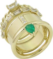 TYPE JEWELRY Typestack Emerald Ring