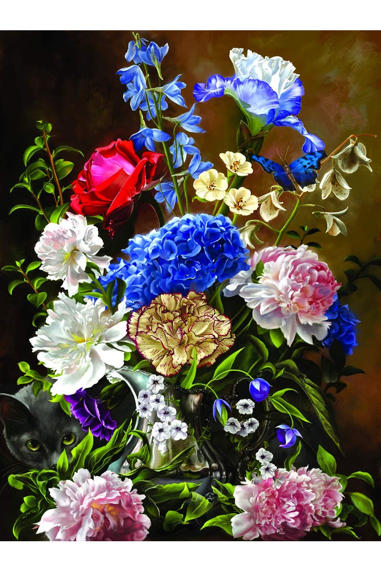 Bouquet in Blue 1000 piece Jigsaw Puzzle for Adults, Alternate, color, Multicolor