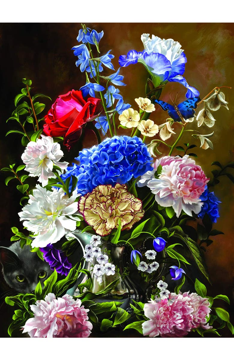 Sunsout Bouquet in Blue 1000 piece Jigsaw Puzzle for Adults, Alternate, color, Multicolor