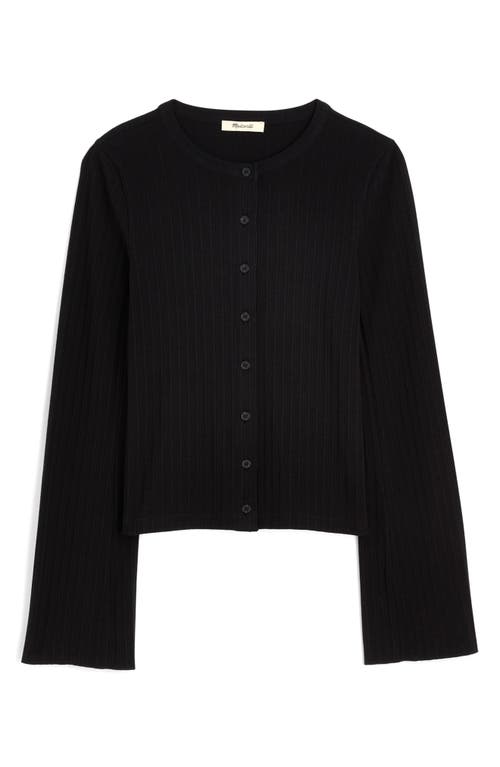 Madewell Flare Sleeve Cotton Cardigan