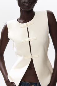 H&M Sleeveless Button-front Top