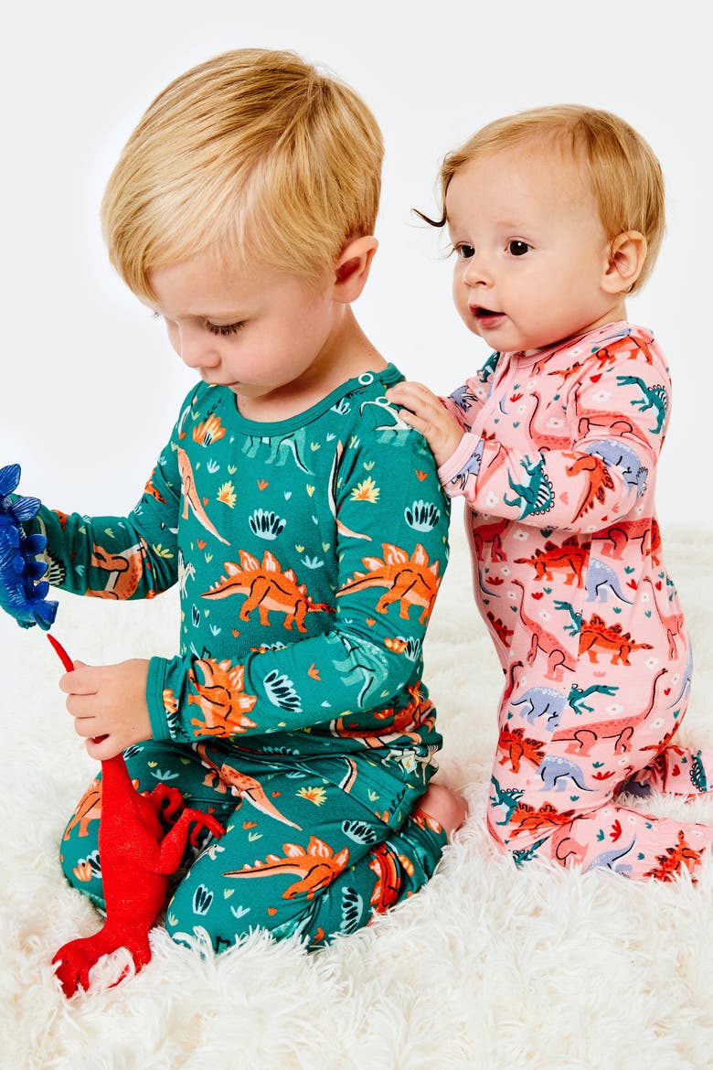 Long Sleeve Pajama Set - Dinosaur Jungle, Alternate, color, Dinosaur Jungle