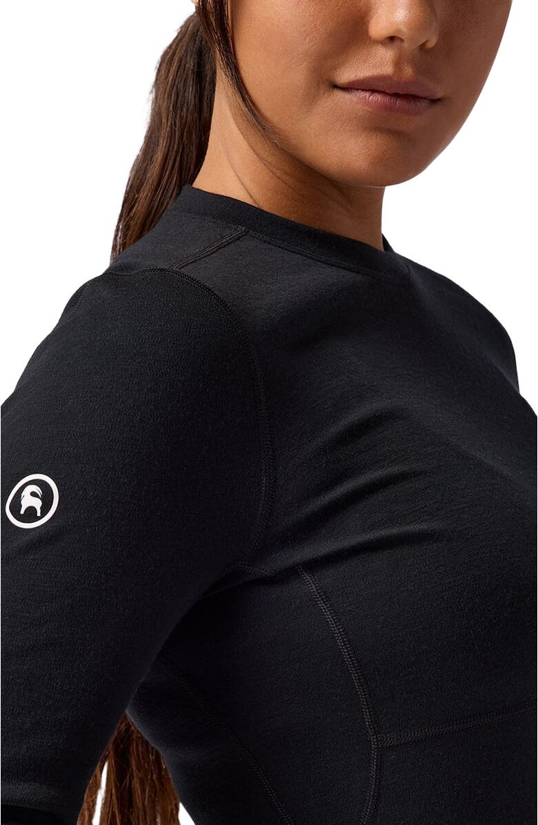 Backcountry Cedars Rws Merino Mid-Wt Baselayer Crew Top - Women's, Alternate, color, Black