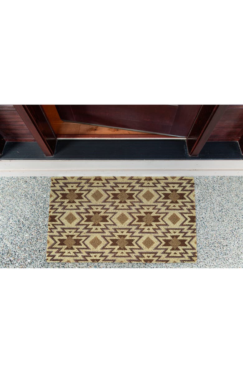 Design Imports Santa Fe Coir Doormat, Alternate, color, Brown