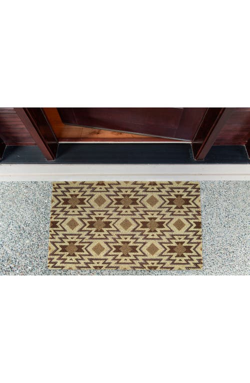 Design Imports Santa Fe Coir Doormat In Brown