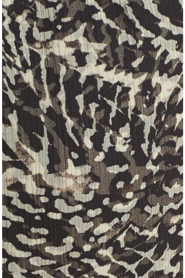 'Sophie' Print Flutter Maxi Dress, Alternate, color, TAUPE/ BLACK