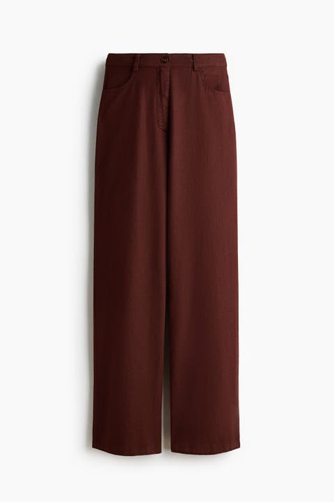 Linen-blend Trousers