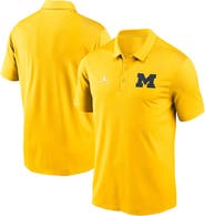 Jordan Brand Men's Jordan Brand Maize Michigan Wolverines Primetime Franchise Performance Polo