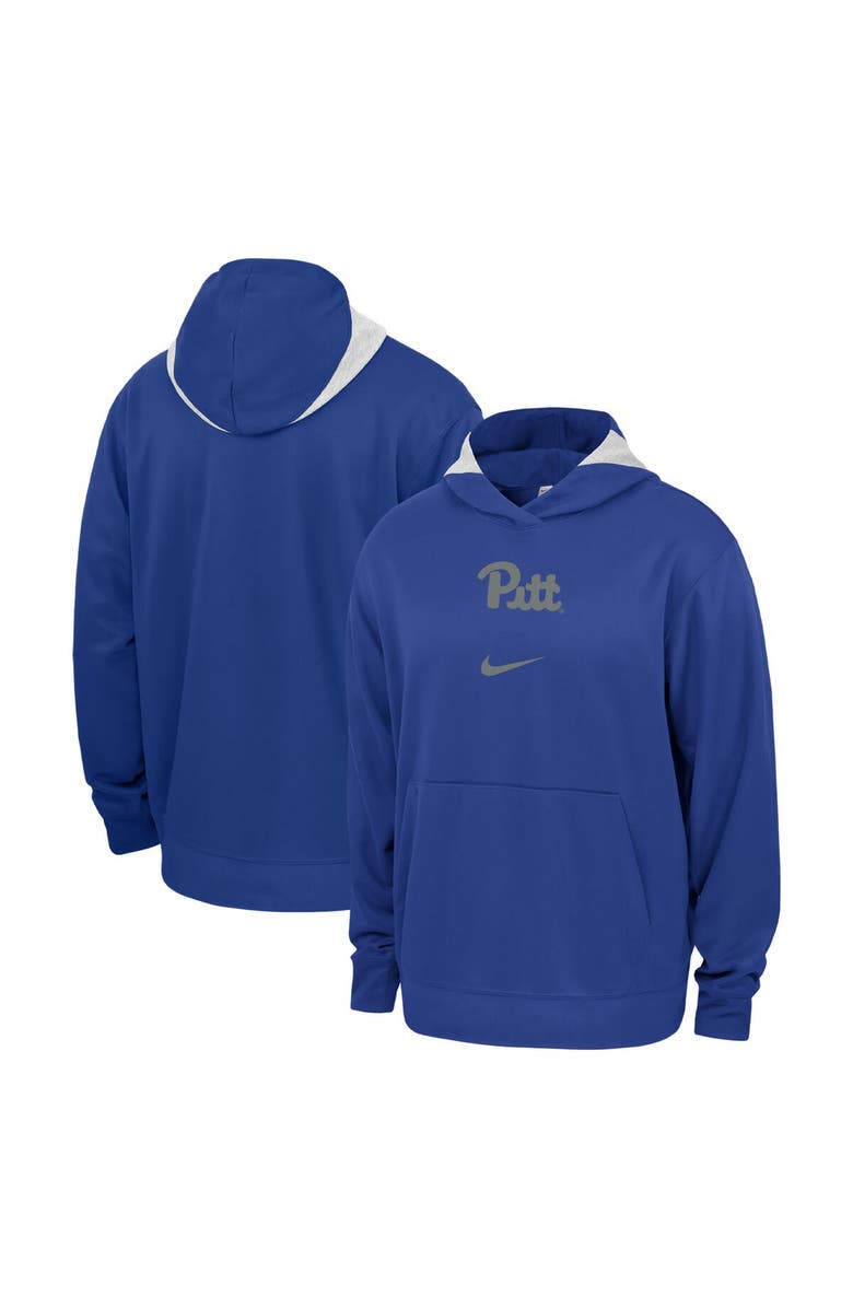 Nike Men's Nike Royal Pitt Panthers Basketball Spotlight Performance Pullover Hoodie, Main, color, 