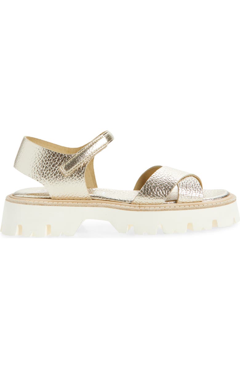 Pedro Garcia Reiko Platform Sandal, Alternate, color, Platino Cervo