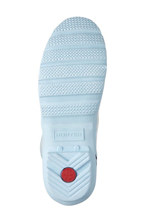 Hunter X Loveshackfancy Original Tall Back Adjustable Boots Light Blue 450 In Multi