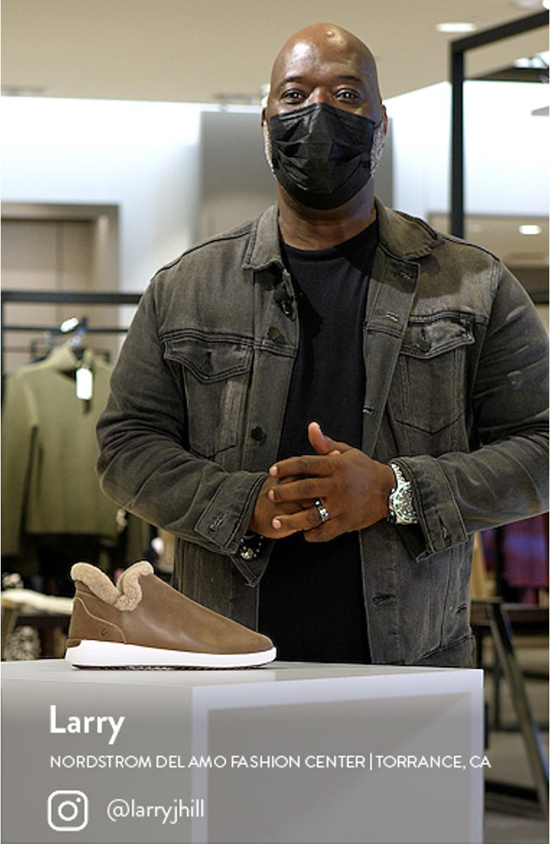 Malua Hulu Genuine Shearling Slip-On Sneaker, sales video thumbnail