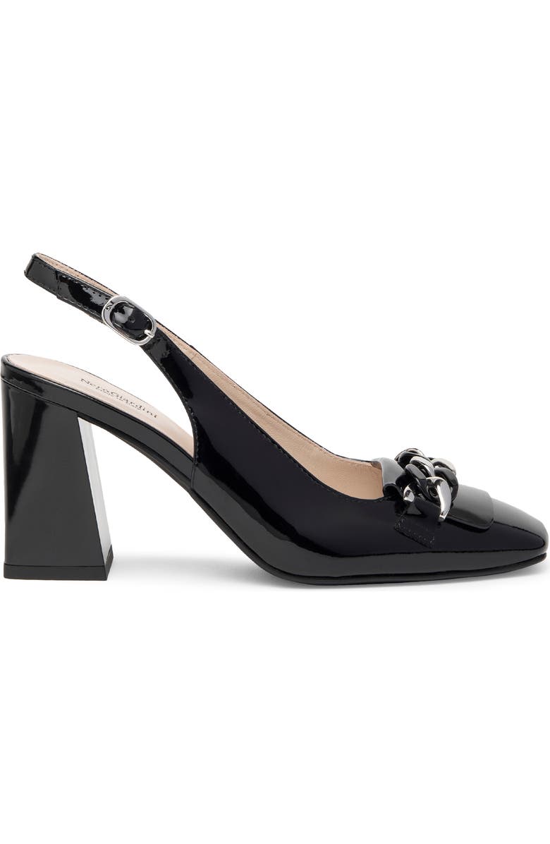 NeroGiardini Slingback Square Toe Pump, Alternate, color, Black