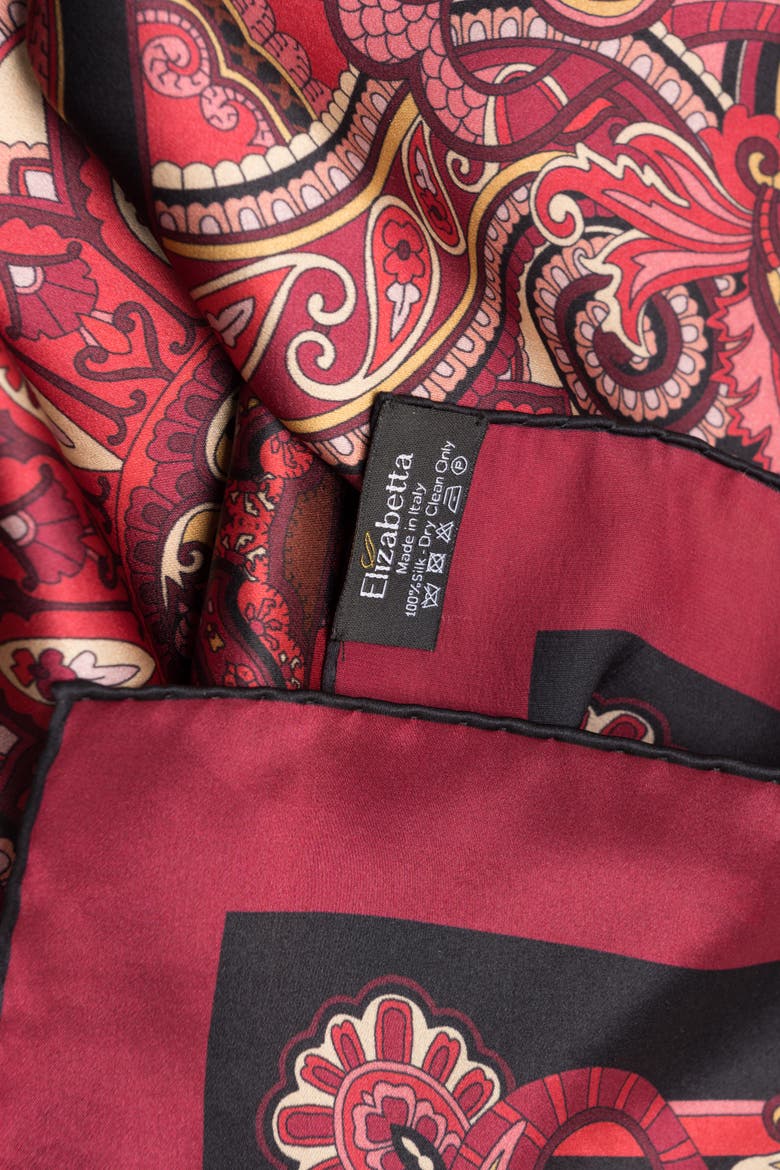 Malta - Hand Rolled Silk Foulard for Women, Alternate, color, Ruby Red