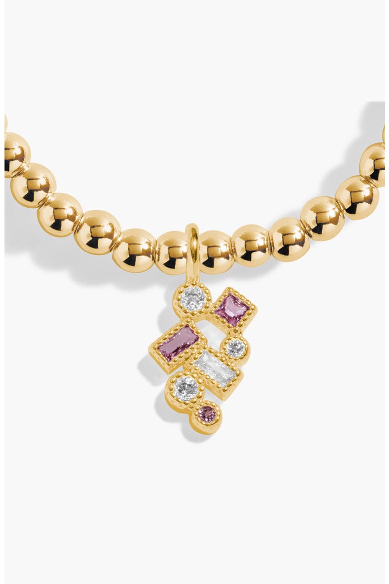 A Little 'Happiest Of Birthdays' Bracelet In Gold-Tone Plating, Alternate, color, Metallic Gold