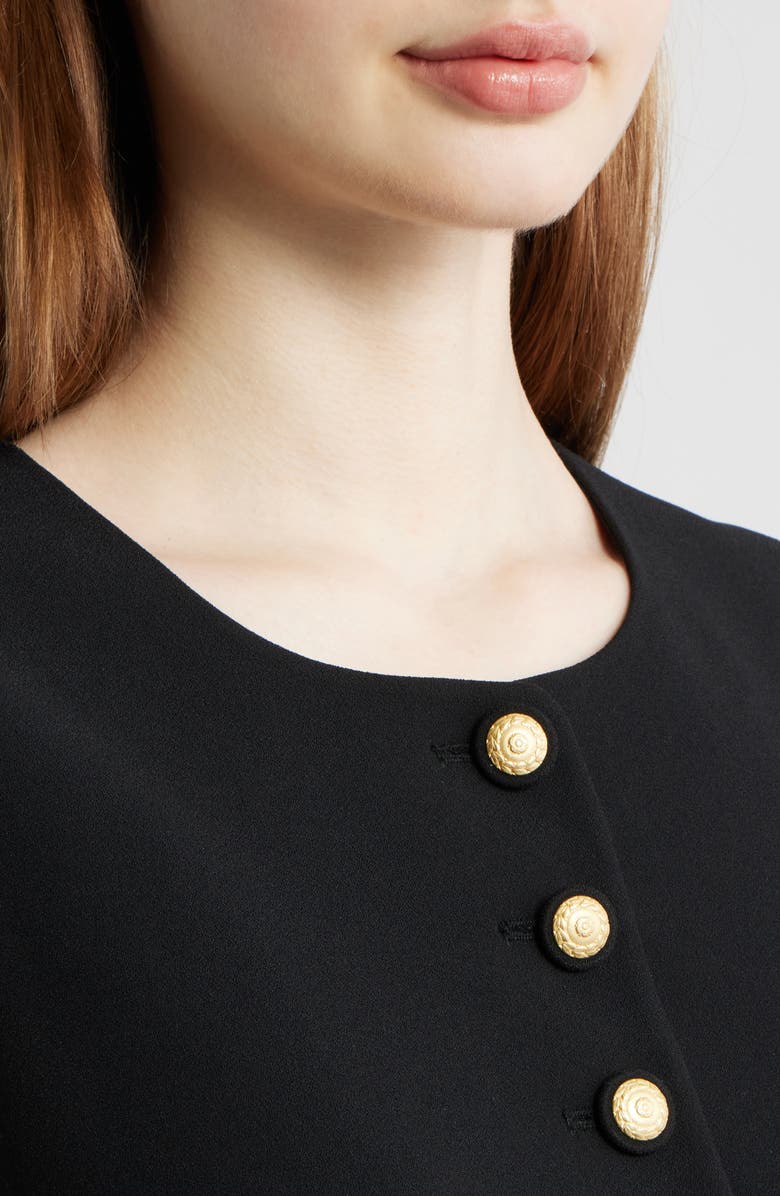 KOBI HALPERIN Kim Button Knit Vest, Alternate, color, Black